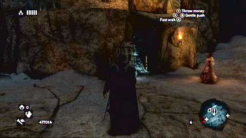 After beginning the memory, run up the stairs and walk to the white comb - Memory 2 - Sequence 7 - Underworld - Assassins Creed: Revelations - Game Guide and Walkthrough