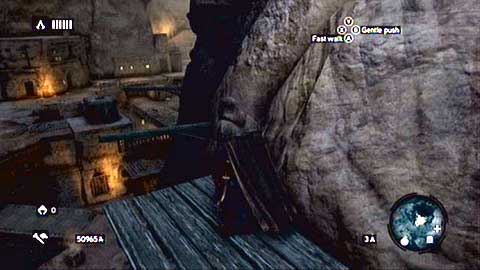 When the memory start, run straight ahead and climb the top of the rocky tower - Memory 4 - Sequence 7 - Underworld - Assassins Creed: Revelations - Game Guide and Walkthrough