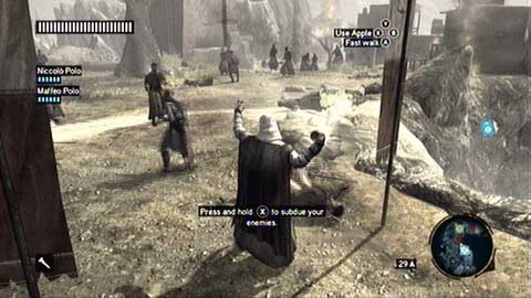 It is enough to press B to immediately kill all enemies - Memory 7 - Sequence 7 - Underworld - Assassins Creed: Revelations - Game Guide and Walkthrough