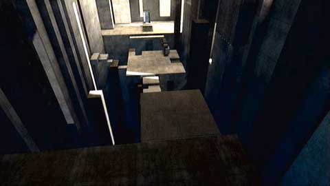 Once you get inside Animus, go forward dropping down from high steps - Doubts - p. 1 - Desmonds Journey - Assassins Creed: Revelations - Game Guide and Walkthrough
