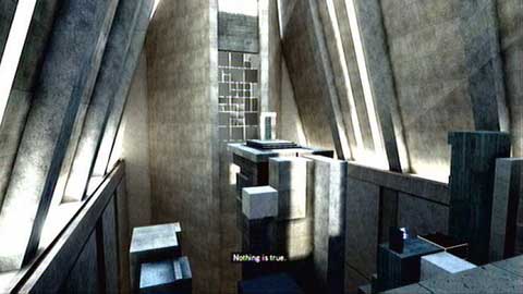 When you reach the large chamber with precipices, go to the right and then go down - Doubts - p. 1 - Desmonds Journey - Assassins Creed: Revelations - Game Guide and Walkthrough