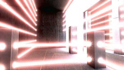 A corridor on the left will lead you to the room with laser barriers - Metropolis - p. 1 - Desmonds Journey - Assassins Creed: Revelations - Game Guide and Walkthrough