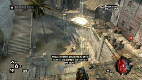 Your next target is located bit further - Thunder; Smoke Screen; Cherry - Piri Reis Missions - Assassins Creed: Revelations - Game Guide and Walkthrough