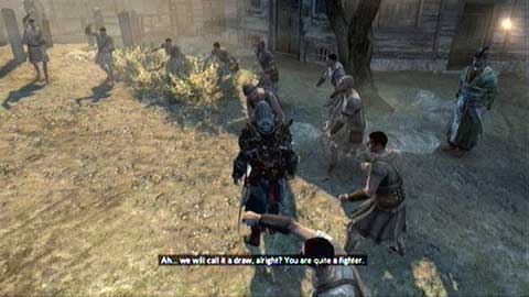 Your task is to defeat the opponent in a melee fight - Missions 1-3 - Recruit Assassins Missions - Assassins Creed: Revelations - Game Guide and Walkthrough