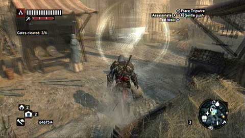 Fortunately it is not tough mission, because most of the race takes place on the ground and white arrows show the way - Missions 8&9 - Master Assassin Missions - Assassins Creed: Revelations - Game Guide and Walkthrough