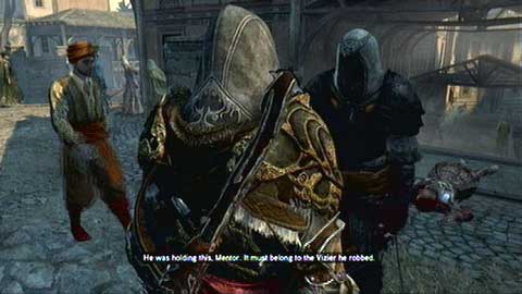 After short cinematic run after the thief and watch your apprentice kills him - Missions 8&9 - Master Assassin Missions - Assassins Creed: Revelations - Game Guide and Walkthrough