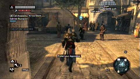 Once you get inside, turn right and then quickly turn left - Missions 10&11 - Master Assassin Missions - Assassins Creed: Revelations - Game Guide and Walkthrough