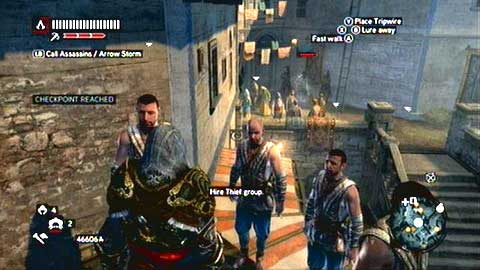 You can use them to get rid of nearby guards - Missions 1&2 - Faction HQ Missions - Assassins Creed: Revelations - Game Guide and Walkthrough