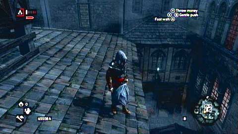 It is placed on the wall one of the houses - Imperial District (01-12) - Animus data fragments - Assassins Creed: Revelations - Game Guide and Walkthrough