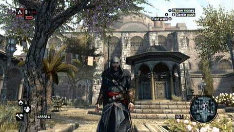 In the middle of the courtyard is a small gazebo - Imperial District (01-12) - Animus data fragments - Assassins Creed: Revelations - Game Guide and Walkthrough