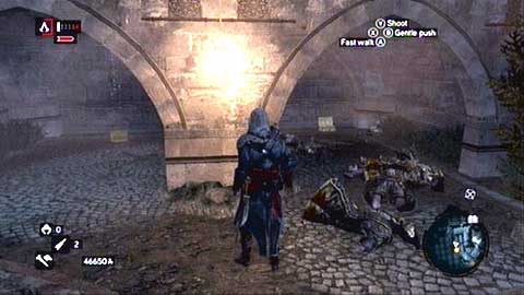 Chest is located under the stone arches - Galata District (01-12) - Treasure chests - Assassins Creed: Revelations - Game Guide and Walkthrough