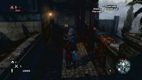 It lies between the door and stone wall - Bayezid District/Arsenal (01-10) - Treasure chests - Assassins Creed: Revelations - Game Guide and Walkthrough