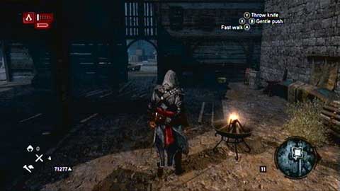 The chest is hidden near the high wall - Bayezid District/Arsenal (21-30) - Treasure chests - Assassins Creed: Revelations - Game Guide and Walkthrough