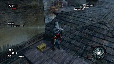 You'll find this treasure on a wooden rooftop - Bayezid District/Arsenal (21-30) - Treasure chests - Assassins Creed: Revelations - Game Guide and Walkthrough
