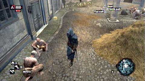 It lies near the wall, next to the haystack - Imperial District (01-10) - Treasure chests - Assassins Creed: Revelations - Game Guide and Walkthrough