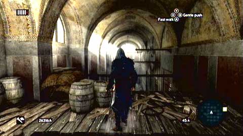 Once you get inside, climb the wall in front of you and then get to the last wooden beam on the right - Hagia Sophia's Secret - p. 1 - Ishak Pashas memoir pages - Assassins Creed: Revelations - Game Guide and Walkthrough