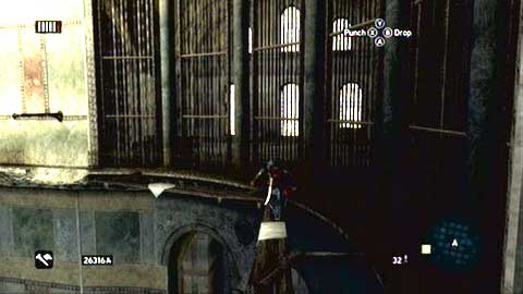 When you get to the last of them, jump towards the wall and climb up - Hagia Sophia's Secret - p. 1 - Ishak Pashas memoir pages - Assassins Creed: Revelations - Game Guide and Walkthrough