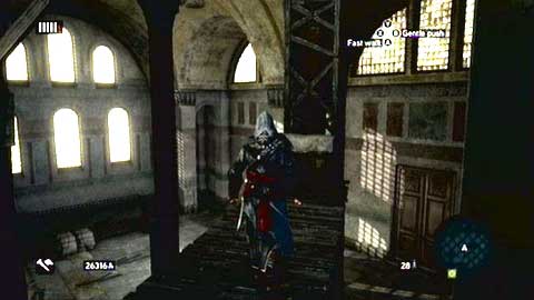A further path leads to the top of the wooden scaffolding - Hagia Sophia's Secret - p. 1 - Ishak Pashas memoir pages - Assassins Creed: Revelations - Game Guide and Walkthrough