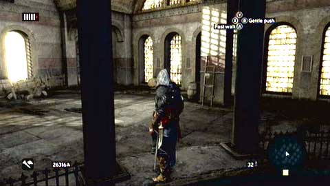 Move to the left, until you get to the upper level of the building - Hagia Sophia's Secret - p. 1 - Ishak Pashas memoir pages - Assassins Creed: Revelations - Game Guide and Walkthrough