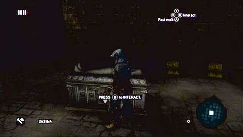 At its shore you'll find the sarcophagus - Hagia Sophia's Secret - p. 2 - Ishak Pashas memoir pages - Assassins Creed: Revelations - Game Guide and Walkthrough