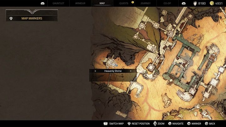 The next shrine is relatively close by - in the west of Caladrias, in the Shattered Keep Graveyard - Atlas Fallen: All Heavenly Shrines locations - Secrets and Finds - Atlas Fallen Guide