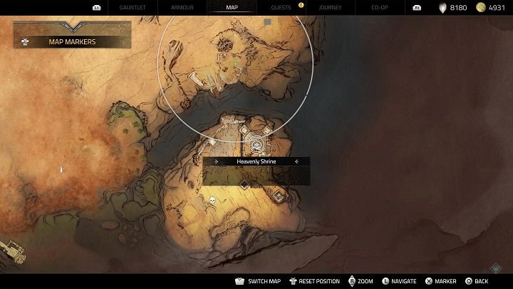 The third shrine is in the south of Caladrias, in the Lost Hideout - Atlas Fallen: All Heavenly Shrines locations - Secrets and Finds - Atlas Fallen Guide
