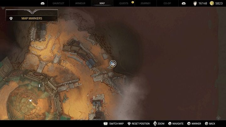 The Shrine is underneath Monsalar, specifically in the Sunken City of Lothville - Atlas Fallen: All Heavenly Shrines locations - Secrets and Finds - Atlas Fallen Guide