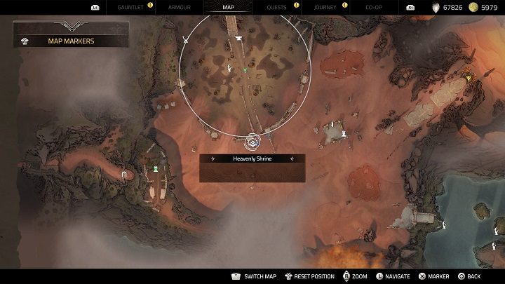 The next Shrine is near the previous one - Atlas Fallen: All Heavenly Shrines locations - Secrets and Finds - Atlas Fallen Guide