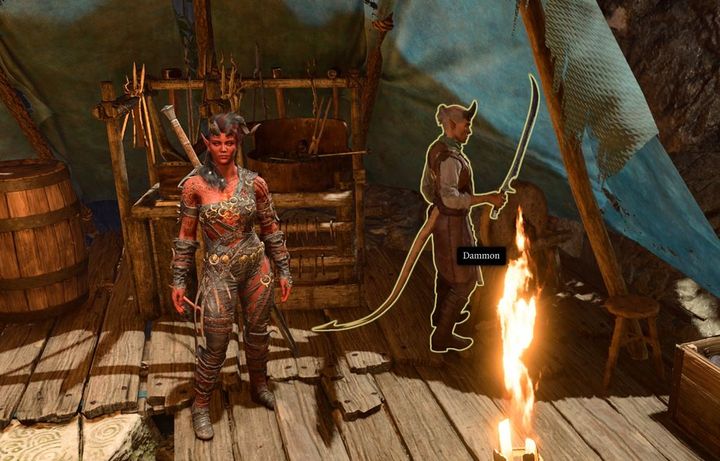 Dammon, the blacksmith from the Druid Grove, can help Karlach fix her Infernal Engine. - Baldurs Gate 3: How to acquire Infernal Iron? - Baldurs Gate 3: Campaign - Baldurs Gate 3 Guide, Walkthrough