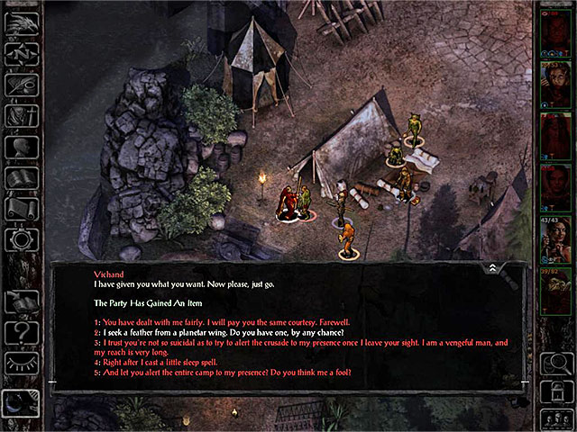 You can intimidate the mage, or buy the ingredient from him - Side Quests in Boareskyr Bridge - Boareskyr Bridge - Baldurs Gate: Siege of Dragonspear Game Guide
