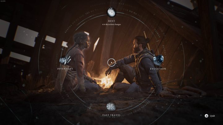 Small encampments near bonfires serve as fast travel destinations, as well as provide means of regenerating health and upgrading equipment - Banishers Ghosts of New Eden: Tips and tricks - Banishers Ghosts of New Eden: Basics - Banishers Ghosts of New Eden Guide