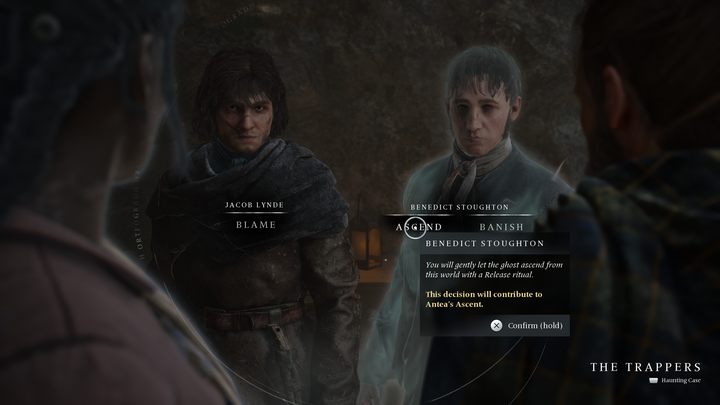 The second important aspect that affects the ending are the decisions you will make when solving Haunting Cases - Banishers Ghosts of New Eden: All endings - Banishers Ghosts of New Eden: Basics - Banishers Ghosts of New Eden Guide