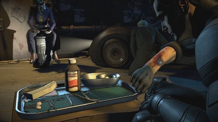 You will witness a scene shown in the above screenshot - Chapter 2 - Defender | Episode 5 - Same Stitch Vigilante Joker - Episode 5 - Same Stitch Vigilante Joker - Batman: The Telltale Series - The Enemy Within Game Guide
