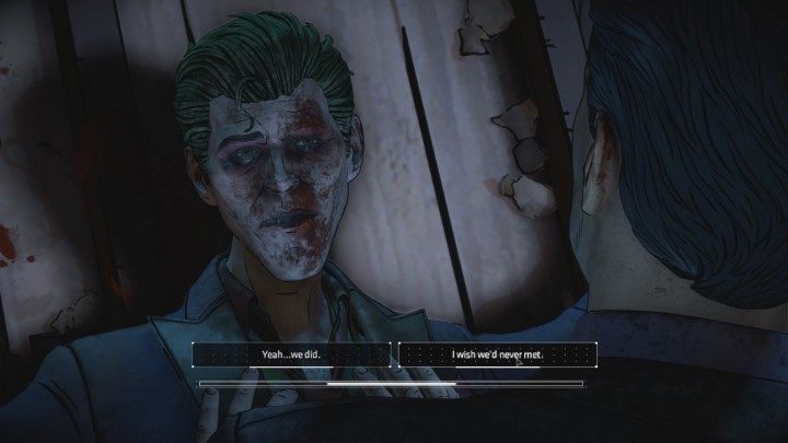 Joker will ask if the men ever had a good time together - Chapter 4 - Fractured | Episode 5 - Same Stitch Villain Joker - Episode 5 - Same Stitch Villain Joker - Batman: The Telltale Series - The Enemy Within Game Guide