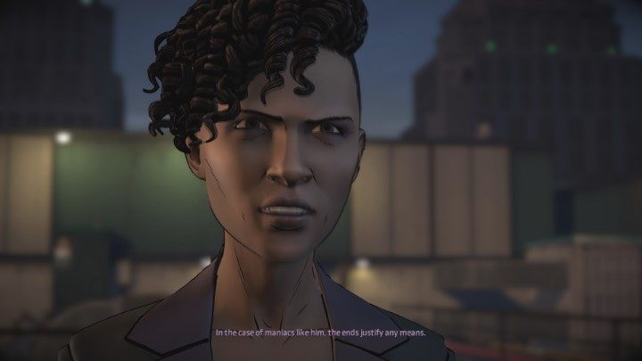 Now the action will move to the roof of the building and Tiffany will want to leave the city - Chapter 4 - Fractured | Episode 5 - Same Stitch Villain Joker - Episode 5 - Same Stitch Villain Joker - Batman: The Telltale Series - The Enemy Within Game Guide