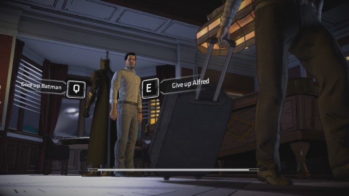 A signal calling Batman will appear in the sky and you will need to make a decision - Chapter 4 - Fractured | Episode 5 - Same Stitch Villain Joker - Episode 5 - Same Stitch Villain Joker - Batman: The Telltale Series - The Enemy Within Game Guide