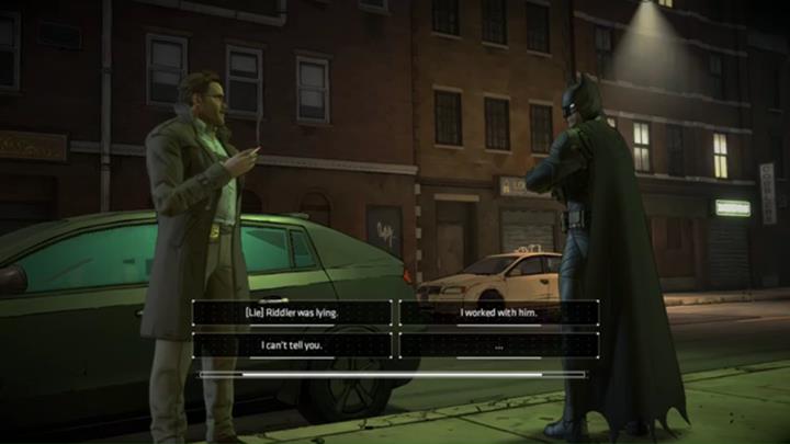 The second important choice has to be made towards the end of chapter five - Important choices | Episode 1 - The Enigma - Episode 1 - The Enigma - Batman: The Telltale Series - The Enemy Within Game Guide