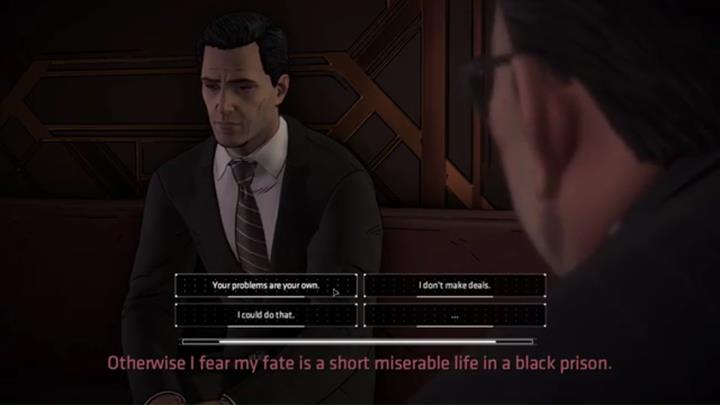 The man offer a deal - Chapter 6 - Riddle Me This | Episode 1 - The Enigma - Episode 1 - The Enigma - Batman: The Telltale Series - The Enemy Within Game Guide