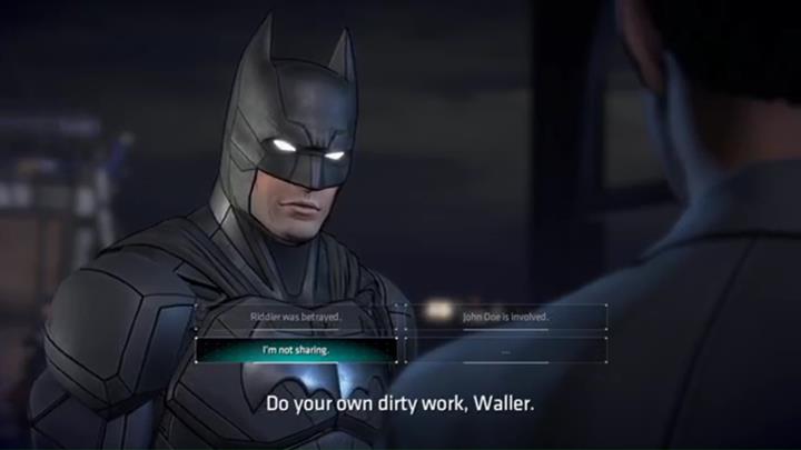 You have to talk with her about the situation in Gotham - Chapter 6 - Riddle Me This | Episode 1 - The Enigma - Episode 1 - The Enigma - Batman: The Telltale Series - The Enemy Within Game Guide