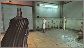 Make sure to remain hidden all the time, because you may lose a lot of health points as a result of enemy gunfire - Walkthrough - Medical Facility - part 1 - Walkthrough - Batman: Arkham Asylum Game Guide & Walkthrough