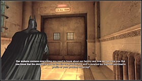 Keep moving east, however you will turn south-east in a short while - Walkthrough - Medical Facility - part 1 - Walkthrough - Batman: Arkham Asylum Game Guide & Walkthrough