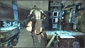 Climb up once the Scarecrow has turned away - Walkthrough - Medical Facility - part 3 - Walkthrough - Batman: Arkham Asylum Game Guide & Walkthrough