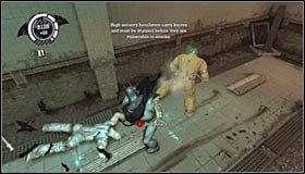 Listen to a new radio conversation with Oracle and return to the Lower Corridor - Walkthrough - Medical Facility - part 4 - Walkthrough - Batman: Arkham Asylum Game Guide & Walkthrough