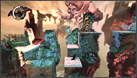 Keep heading forward until you come across a new gap (screenshot #1) - Walkthrough - Arkham Mansion - part 3 - Walkthrough - Batman: Arkham Asylum Game Guide & Walkthrough