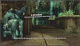 Your next destination is an area marked on your map as the Aviary, so as a result youll have to choose the eastern passageway and pass by a headless statue - Walkthrough - Botanical Gardens - part 1 - Walkthrough - Batman: Arkham Asylum Game Guide & Walkthrough