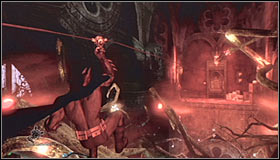 Youll have to use your hook again to return to a small roof section located directly above you (screenshot #1) - Walkthrough - Arkham Mansion #2 - Walkthrough - Batman: Arkham Asylum Game Guide & Walkthrough