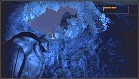 Proceed to the north and once youve made your way to the top use the Line Launcher in order to reach a nearby island (screenshot #1) - Walkthrough - Caves #2 - part 3 - Walkthrough - Batman: Arkham Asylum Game Guide & Walkthrough