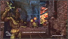 Turn around and look up where you should notice an entrance to a small ventilation shaft - Walkthrough - Caves #2 - part 3 - Walkthrough - Batman: Arkham Asylum Game Guide & Walkthrough