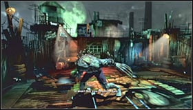 The action of this second battle will take place on the roof of the Penitentiary building - Walkthrough - Penitentiary #2 - FINALE - Walkthrough - Batman: Arkham Asylum Game Guide & Walkthrough