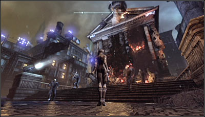 The second building in Park Row is the Solomon Wayne Courthouse - Location info & maps | Park Row - Park Row - Batman: Arkham City Game Guide